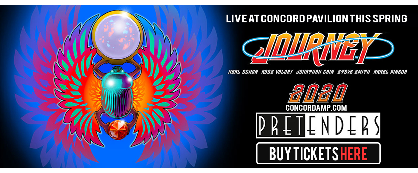 Journey & The Pretenders Tickets 27th May Concord Pavilion at